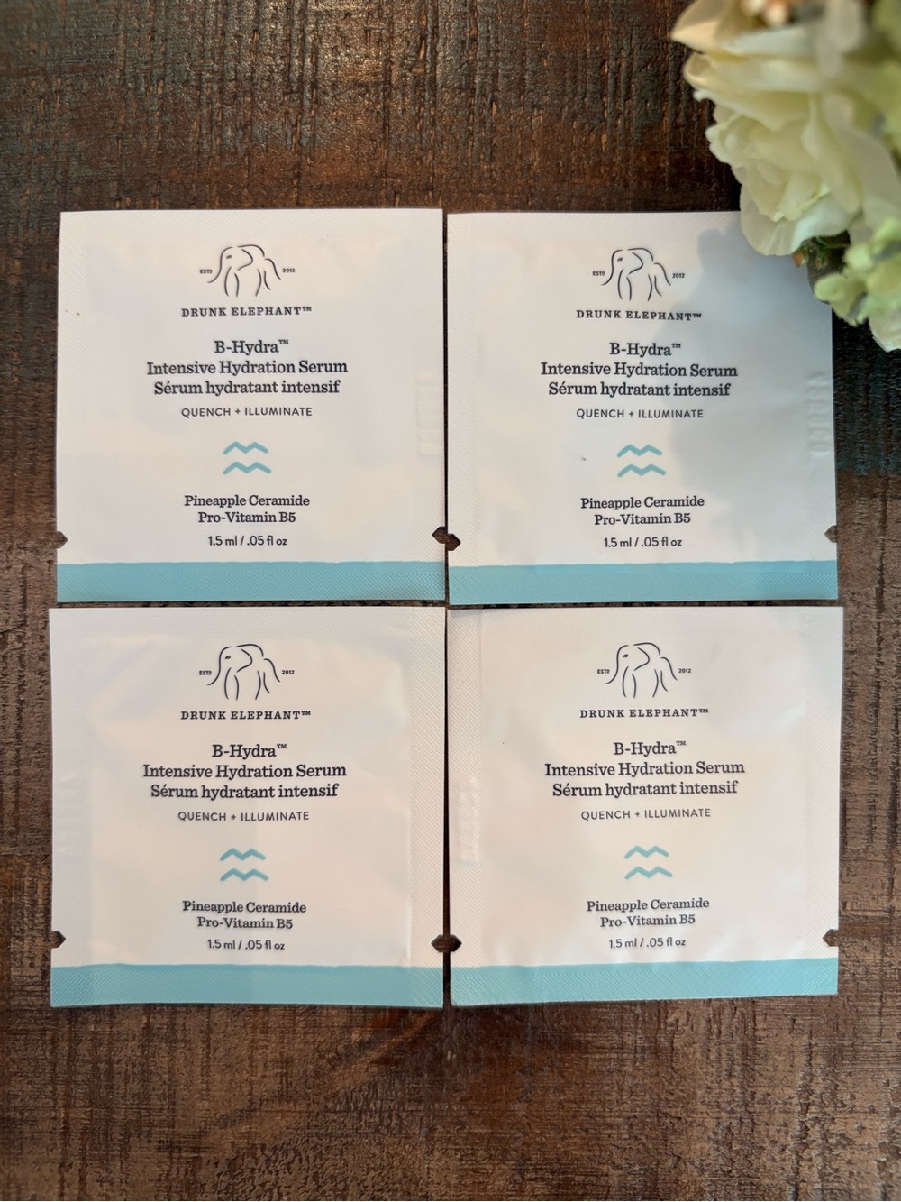 NEW Drunk Elephant B-HYDRA Intensive Hydration SERUM Samples 6 ml TOTAL!